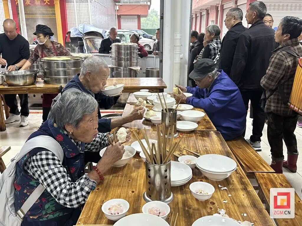幸福晒场｜贡井区五宝镇：家门口的老年食堂 晒出乡村幸福底色